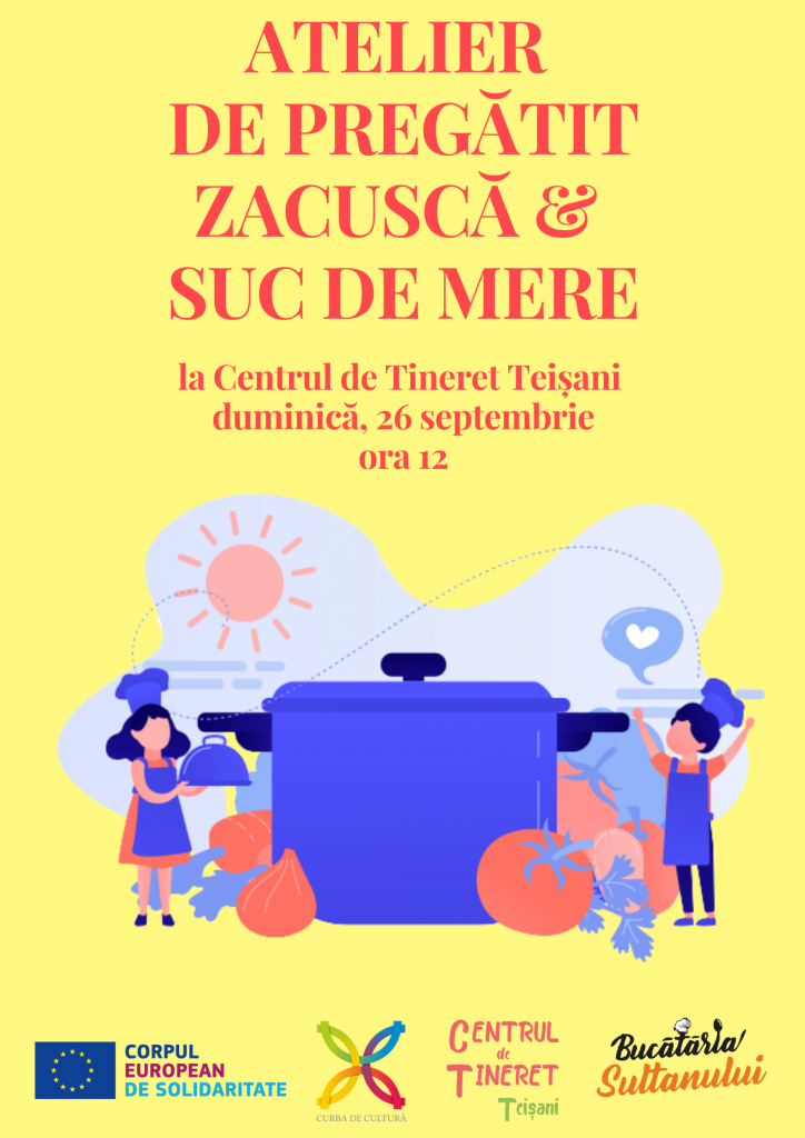 la Centrul de Tineret Teișani duminică, 26 septembrie ora 12