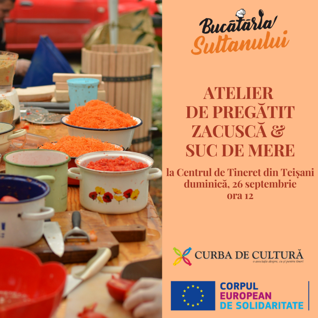la Centrul de Tineret din Teișani duminică, 26 septembrie ora 12